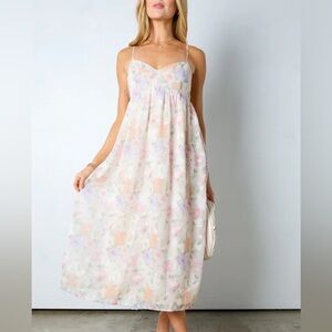 Storia Soft Pastel Midi Dress